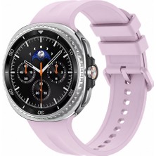 Sneezy Samsung Galaxy Watch 8 Classic 46MM Ile Uyumlu Oluklu Silikon Kordon Ayarlanabilir Spor Saat Kayışı
