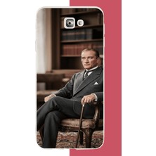 Aksesuarist Samsung Galaxy J7 Prime Uyumlu Atatürk6 Baskılı Silikon Kılıf