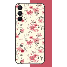 Aksesuarist Samsung Galaxy A15 Uyumlu Kırmızı Pattern Baskılı Silikon Kılıf
