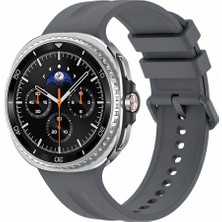Sneezy Samsung Galaxy Watch 8 Classic 46MM Ile Uyumlu Oluklu Silikon Kordon Ayarlanabilir Spor Saat Kayışı