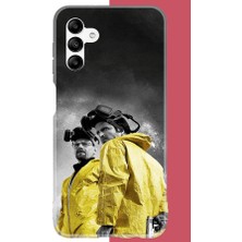 Aksesuarist Samsung Galaxy A04S Uyumlu Breaking Bad1 Baskılı Silikon Kılıf