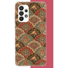 Aksesuarist Samsung Galaxy A23 Uyumlu Çini Motif Baskılı Silikon Kılıf