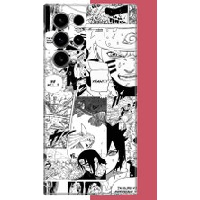 Aksesuarist Samsung Galaxy S23 Ultra Uyumlu Naruto Kolaj Baskılı Silikon Kılıf