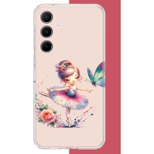 Aksesuarist Samsung Galaxy A55 Uyumlu Minik Balerin1 Baskılı Silikon Kılıf