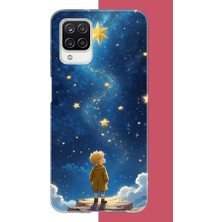 Aksesuarist Samsung Galaxy A12-M12 Uyumlu Küçük Prens2 Baskılı Silikon Kılıf