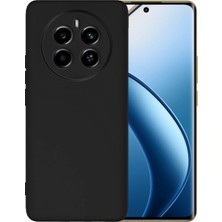 Caseart Realme 12 Pro ile Uyumlu Kılıf Premium Siyah Ince Kamera Korumalı Silikon Kapak