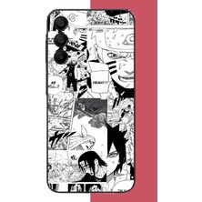 Aksesuarist Samsung Galaxy A15 Uyumlu Naruto Kolaj Baskılı Silikon Kılıf