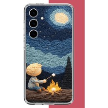 Aksesuarist Samsung Galaxy S24 Fe Uyumlu Küçük Prens Baskılı Silikon Kılıf