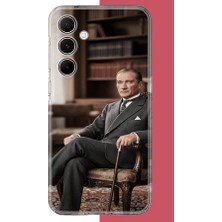 Aksesuarist Samsung Galaxy A55 Uyumlu Atatürk6 Baskılı Silikon Kılıf