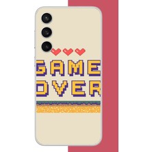 Aksesuarist Samsung Galaxy S23 Fe Uyumlu Game Over Baskılı Silikon Kılıf