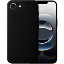 Caseart Apple iPhone 16E ile Uyumlu Kılıf Premium Siyah Ince Kamera Korumalı Silikon Kapak