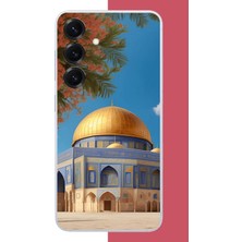 Aksesuarist Samsung Galaxy S25 Uyumlu Kudüs3 Baskılı Silikon Kılıf