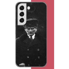Aksesuarist Samsung Galaxy S22 Uyumlu Atatürk 2 Baskılı Silikon Kılıf