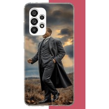 Aksesuarist Samsung Galaxy A23 Uyumlu Atatürk Gri Takım Elbiseli Baskılı Silikon Kılıf