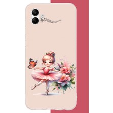 Aksesuarist Samsung Galaxy A06 Uyumlu Minik Balerin2 Baskılı Silikon Kılıf