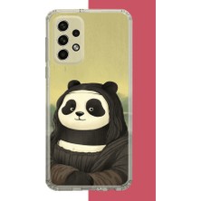 Aksesuarist Samsung Galaxy A32 Uyumlu Kawaii Monapanda Baskılı Silikon Kılıf