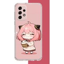 Aksesuarist Samsung Galaxy A32 Uyumlu Kawaii Küçük Kız Baskılı Silikon Kılıf