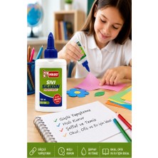Artlantis Sıvı Silikon Yapıştırıcı 100 ml 2 Adet Mikro Silikon Yapıştırıcı Sıvı 100 gr Plastik Cam Mermer Kağıt Karton Tahta Köpük