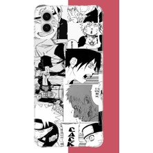 Aksesuarist Samsung Galaxy A04 Uyumlu Naruto Kolaj2 Baskılı Silikon Kılıf