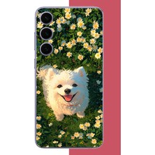 Aksesuarist Samsung Galaxy S24 Plus Uyumlu Kaniş Köpek Baskılı Silikon Kılıf
