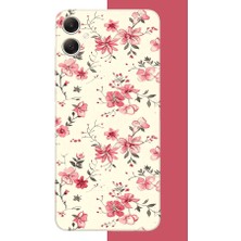 Aksesuarist Samsung Galaxy A05 Uyumlu Kırmızı Pattern Baskılı Silikon Kılıf