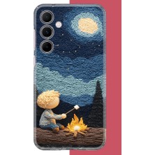 Aksesuarist Samsung Galaxy A55 Uyumlu Küçük Prens Baskılı Silikon Kılıf