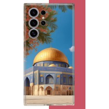 Aksesuarist Samsung Galaxy S24 Ultra Uyumlu Kudüs3 Baskılı Silikon Kılıf