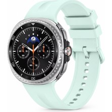 Sneezy Samsung Galaxy Watch 8 Classic 46MM Ile Uyumlu Oluklu Silikon Kordon Ayarlanabilir Spor Saat Kayışı