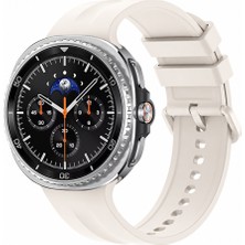 Sneezy Samsung Galaxy Watch 8 Classic 46MM Ile Uyumlu Oluklu Silikon Kordon Ayarlanabilir Spor Saat Kayışı