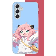 Aksesuarist Samsung Galaxy A34 Uyumlu Kawaii Pembe Saçlı Kız Baskılı Silikon Kılıf