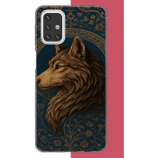 Aksesuarist Samsung Galaxy M31S Uyumlu Kurt Baskılı Silikon Kılıf