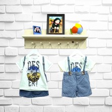 Babyrose Erkek Bebek Askılı Şortlu Takım