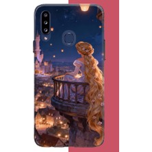 Aksesuarist Samsung Galaxy A20S Uyumlu Rapunzel Baskılı Silikon Kılıf