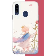 Aksesuarist Samsung Galaxy A20S Uyumlu Küçük Prens6 Baskılı Silikon Kılıf
