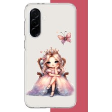 Aksesuarist Samsung Galaxy A36 Uyumlu Minik Prenses Baskılı Silikon Kılıf