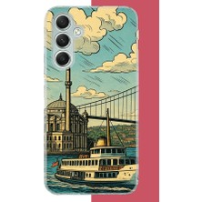 Aksesuarist Samsung Galaxy A34 Uyumlu Istanbul Baskılı Silikon Kılıf