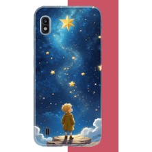 Aksesuarist Samsung Galaxy A10 Uyumlu Küçük Prens2 Baskılı Silikon Kılıf