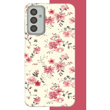 Aksesuarist Samsung Galaxy M13-M23 Uyumlu Kırmızı Pattern Baskılı Silikon Kılıf