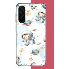 Aksesuarist Samsung Galaxy A26 Uyumlu Minik Astronot Baskılı Silikon Kılıf
