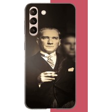 Aksesuarist Samsung Galaxy S21 Uyumlu Atatürk 4 Baskılı Silikon Kılıf