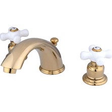 TeknoKapsül Kingston Brass KB962PX Viktorya Tarzı Musluk Abs Tahliye Garnitürü, Cilalı Pirinç