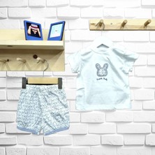 Bebetto Erkek Bebek Minik Tavşan Desen Şortlu Yazlık Takım