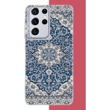 Aksesuarist Samsung Galaxy S21 Ultra Uyumlu Halı2 Baskılı Silikon Kılıf