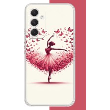 Aksesuarist Samsung Galaxy A17 Uyumlu Kelebekli Balerin Baskılı Silikon Kılıf