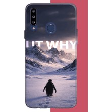 Aksesuarist Samsung Galaxy A20S Uyumlu Nihilist Penguen Baskılı Silikon Kılıf