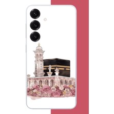 Aksesuarist Samsung Galaxy S25 Uyumlu Çiçekli Kabe.jpeg Baskılı Silikon Kılıf