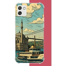 Aksesuarist Samsung Galaxy A03 Uyumlu Istanbul Baskılı Silikon Kılıf