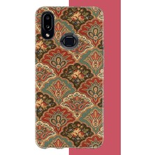 Aksesuarist Samsung Galaxy A10S Uyumlu Çini Motif Baskılı Silikon Kılıf
