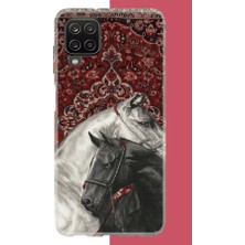 Aksesuarist Samsung Galaxy A22-M22-M32 Uyumlu Türk Halı Baskılı Silikon Kılıf