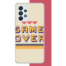 Aksesuarist Samsung Galaxy A53 Uyumlu Game Over Baskılı Silikon Kılıf